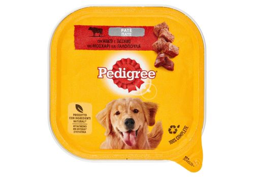Pedigree patè con manzo e tacchino per cane 300 grammi
