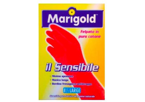 Marigold guanti felpati in cotone delicati per pelli sensibili uso domestico taglia grande paio