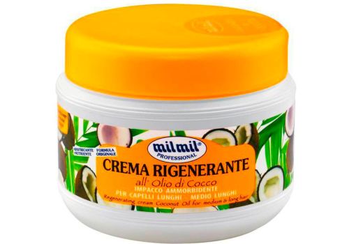 Balsamo Crema Rigenerante Alle Erbe Impacco Ammorbidente Per Capelli Lunghi O Medio Lunghi 500ml