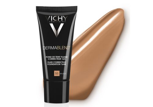 Vichy Dermablend Fondotinta fluido coprente per pelle grassa con imperfezioni tonalit? 55 - 30 ml