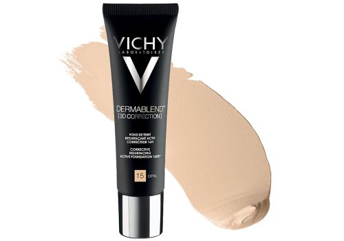 Vichy Dermablend 3D Fondotinta coprente per pelle grassa con imperfezioni tonalità 15 30 ml