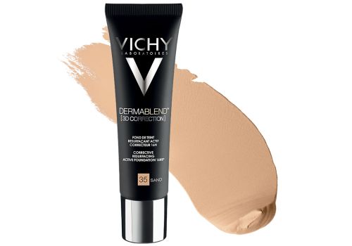 Vichy Dermablend 3D Fondotinta coprente per pelle grassa con imperfezioni tonalità 35 30 ml