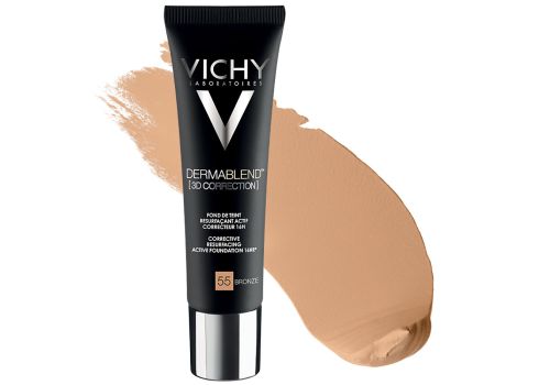 Vichy Dermablend 3D Fondotinta coprente per pelle grassa con imperfezioni tonalità 55 30 ml