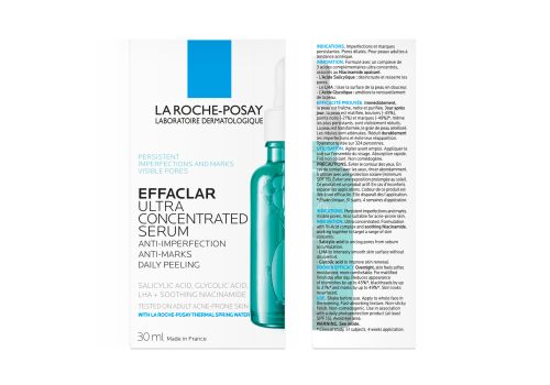 la roche-posay effaclar siero peeling viso per pelle a tendenza acneica, in età adulta 30 ml