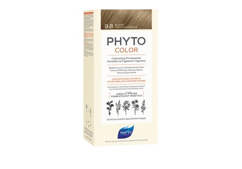 Phyto Phytocolor 9.8 Biondo Chiarissimo Cenere Colorazione Permanente Per Capelli 