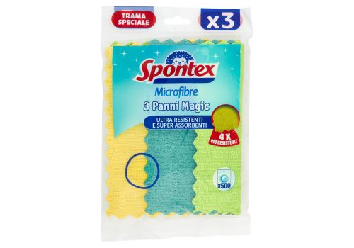 Spontex microfibre panni magic ultra resistenti e super assorbenti 3 pezzi