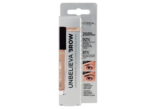 L'Oréal Paris Unbelievabrow 103 warm blonde gel fissante per sopracciglialunga a lunga tenuta 3,4ml