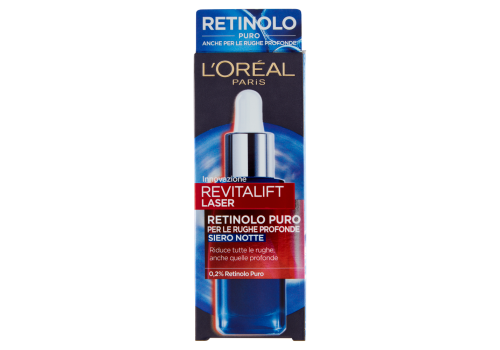L'Oréal Paris Revitalift Laser X3 siero notte antirughe anti-età con retinolo puro 30ml