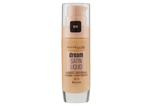 Maybelline New York Dream Satin Liquid Spf 13 40 sun beige fondotinta + siero idratante 30ml