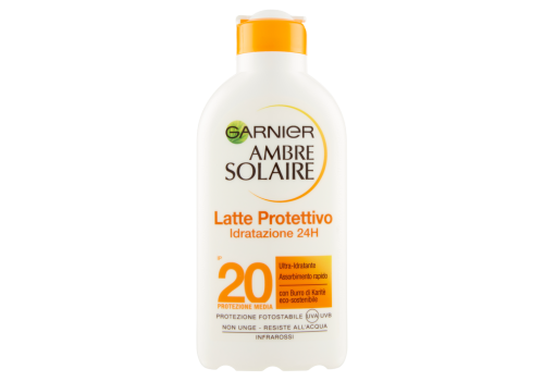 Garnier Ambre Solaire Ip 20 protezione media latte solare 200ml