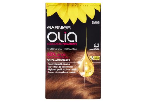 Garnier Olia colore permanente senza ammoniaca 6.3 castano chiaro dorato