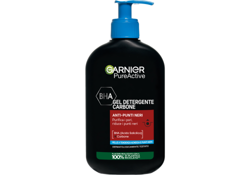 Garnier Skin Active gel detergente purificante al carbone anti punti neri 250ml