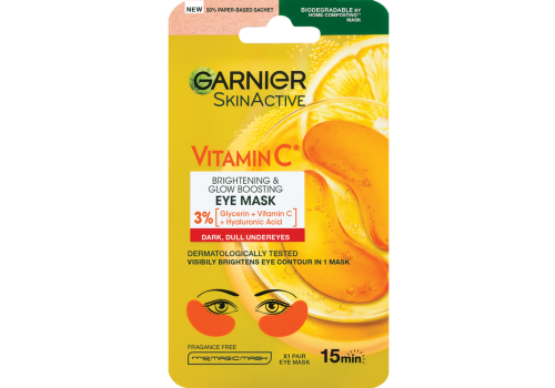 Garnie Skin Active Vitamina C rmaschera occhi in tessuto illuminante 1 pezzo