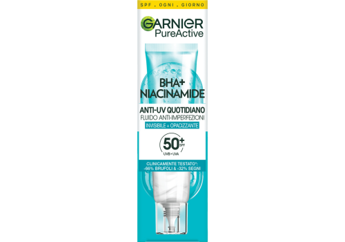Garnier Skin Active BHA + Niacinamide fluido anti-imperfezioni invisibile opacizzante 40ml
