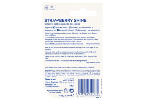 Labello strawberry shine burrocacao 4,8 grammi