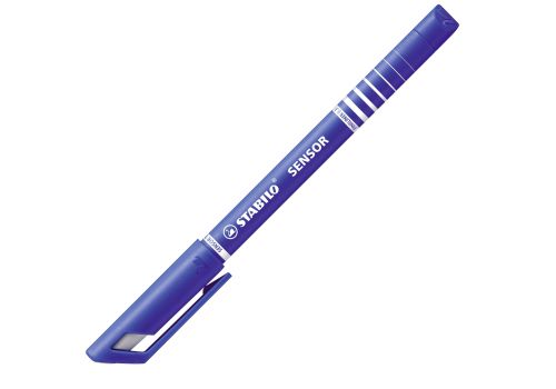 Stabilo sensor f penna fineliner blu con punta ammortizzata tratto fine 0,3mm