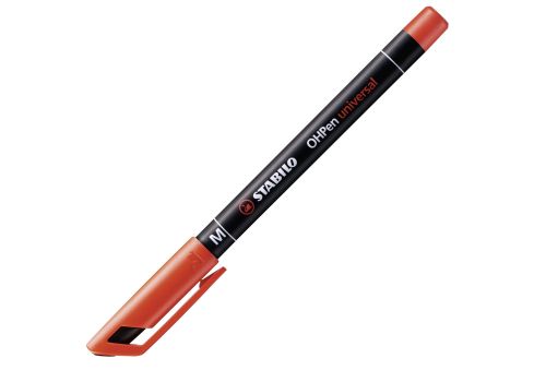 Stabilo ohpen universal marcatore permanente per superfici lisce tratto medio 1mm rosso