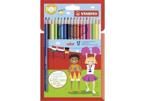 Stabilo color matite colori assortiti 15 base + 3 fluo 18 pezzi
