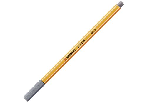 Stabilo penna fineliner point 88 grigio scuro