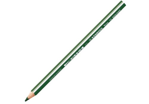 Stabilo trio thick matita colorata triangolare verde foglia