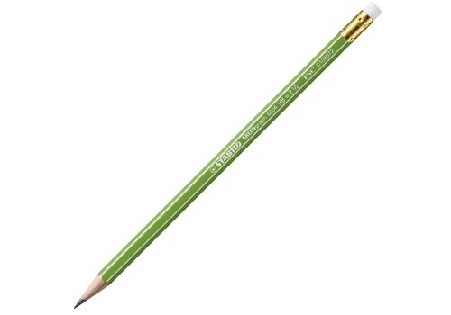 Stabilo greengraph matita in grafite ecosostenibile con gommino certificata fsc gradazione hb