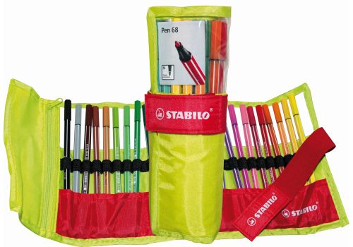 Stabilo pen 68 rollerset pennarello premium colori assortiti 25 pezzi