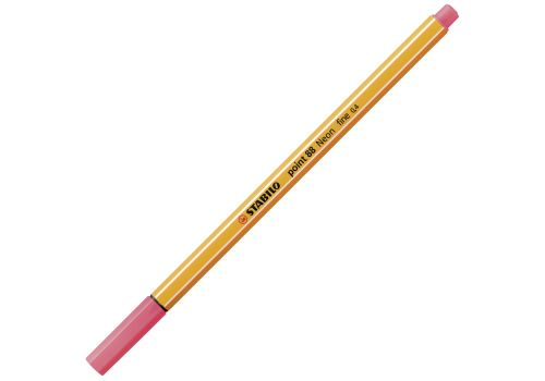 Stabilo penna fineliner point 88 rosso fluo