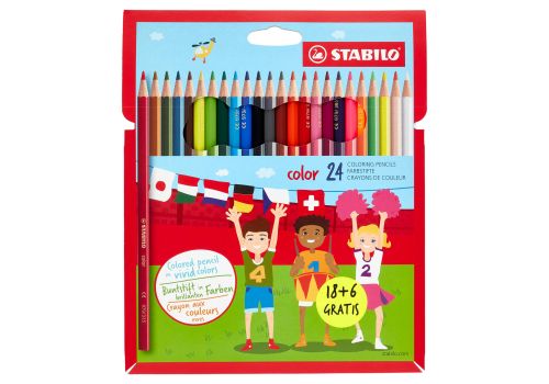 Stabilo color matite colorate colori assortiti 24 pezzi