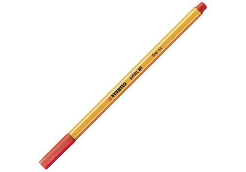Stabilo penna fineliner point 88 rosso chiaro
