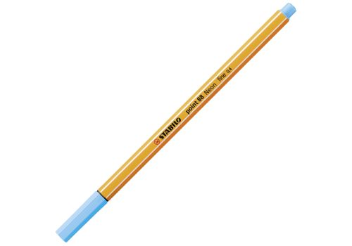 Stabilo penna fineliner point 88 azzurro fluo