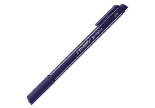 Stabilo pointmax penna fineliner blu di prussia con punta in nylon