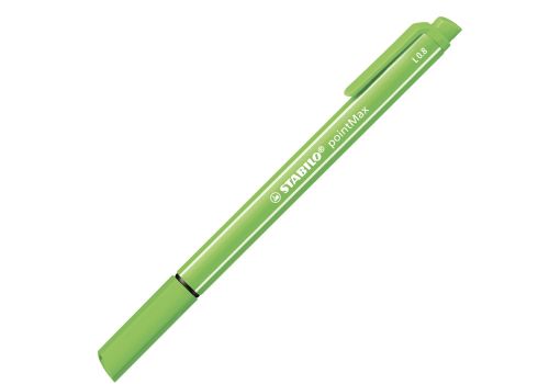 Stabilo pointmax penna fineliner verde foglia con punta in nylon