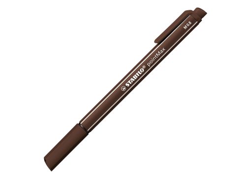 Stabilo pointmax penna fineliner bruno con punta in nylon