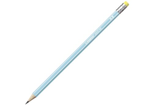 Stabilo pencil 160 matita in grafite con gommino gradazione hb blu