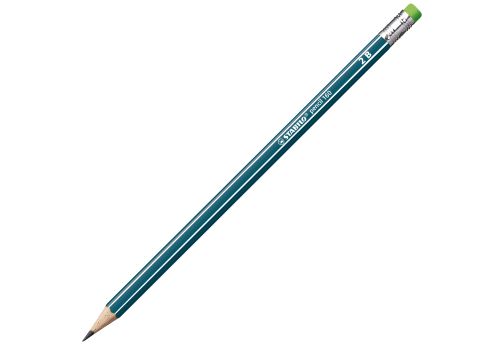 Stabilo pencil 160 matita in grafite con gommino gradazione 2b petrolio