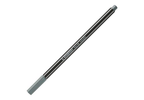 Stabilo pen 68 metallic pennarello premium metallizzato argento