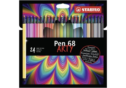 Stabilo pen 68 arty pennarello premium colori assortiti 24 pezzi