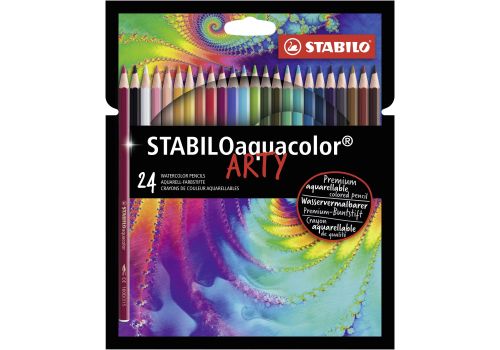 Stabilo aquacolor arty matita colorata acquarellabile colori assortiti 24 pezzi