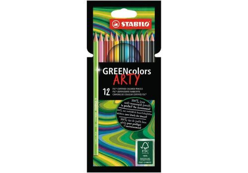 Stabilo greencolors arty matita colorata ecosostenibile colori assortiti 12 pezzi