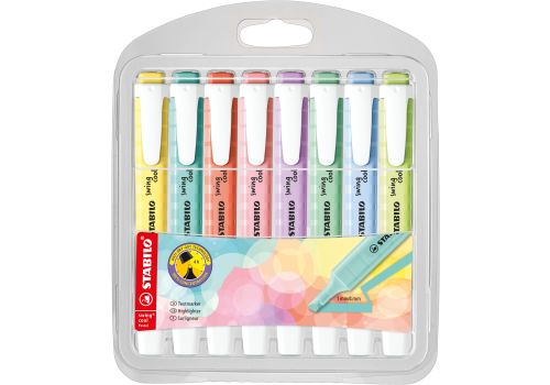 Stabilo swing cool pastel evidenziatori colori assortiti 8 pezzi