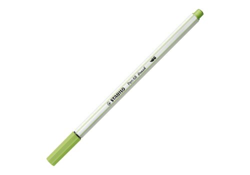 Stabilo pen 68 brush pennarello premium con punta a pennello pistacchio