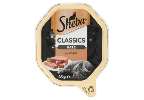 Sheba Paté Classics Patè  cibo umido per gatto con anatra 85 grammi