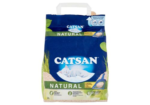 Catsan Natural lettiera agglomerante per gatti 5 litri