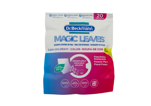 Dr. Beckmann magic leaves detersivo lavatrice in fogli freschezza primaverile 20 pezzi