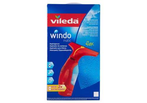 Vileda windomatic aspiragocce rimuove l''acqua da vetri e specchi senza aloni
