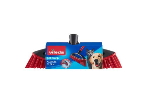 Vileda pet pro scopa always clean scopa in gomma efficace contro peli di animali