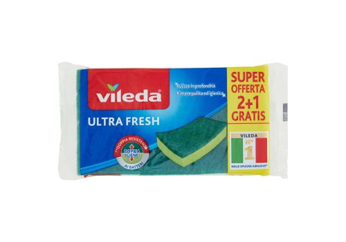 Vileda Ultra Fresh spugna per stoviglie 3 pezzi