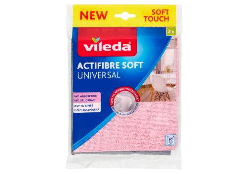 Vileda Actifibre Soft Universal panno in microfibra 2 pezzi