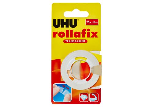 UHU rollafix transparent nastro adesivo 25m x 19mm
