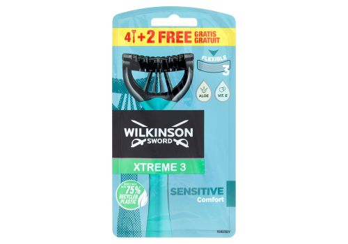 Wilkinson Sword rasoi usa e getta xtreme 3 sensitive 6 pezzi